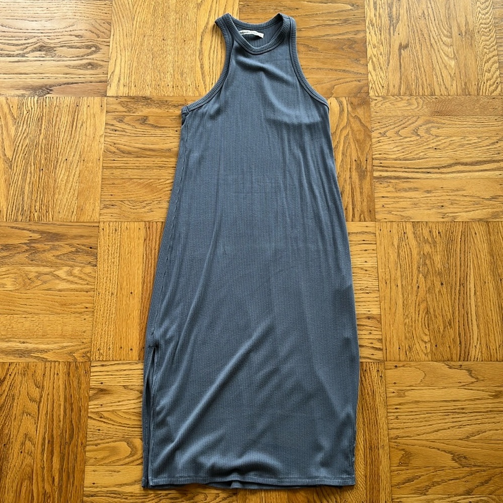Abercrombie & Fitch Ribbed Knit Midi Dress